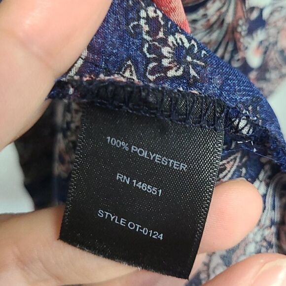 ‎Octavia Button Down Sheer Blouse Size Small - Picture 8 of 12